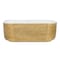 Ruvati 15 x 15 inch Bathroom Vessel Sink Gold Decorative Art Above Vanity Counter White Ceramic RVB1414WG - alternate 4